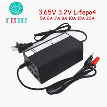 인산철 배터리 시동 충전기 3.65V Lifepo4 리튬 철 인산염 Curren 5A 6A 7A 8A 10A 15A 20A 고속 충전 3.2V 단일 셀 모노머 밸런스, [03] 7A, [03] GX16 3P