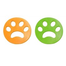 펫 드라이 룸 용품 애완 동물 머리 제거제 재사용 가능한 청소 세탁 제거 필터 공 개, 서클 믹스 2pcs