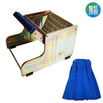 월드크린 철발 짤순이 + 극세사 330g 걸레 1세트, 월드크린 철발 짤순이 중국+극세사 330g 걸레 1세트