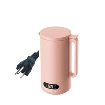 오아시 휴대용 미니 두유 메이커 500ML 벽 밀크 쉐이크 믹서기 스무디 프로세서 가전 제품 220V, 01 Pink 350ML_01 미국_02 220V