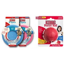[KONG] 콩 비스켓볼 노즈워크 퍼피 플라이어 강아지장난감, KONG 비스켓볼 대형