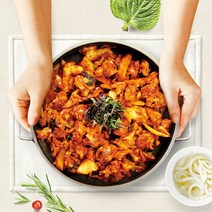 [비와별 춘천닭갈비] 철판닭갈비 밀키트(야채 떡)2인분 줄서서먹는 스타필드 유명맛집, 1세트