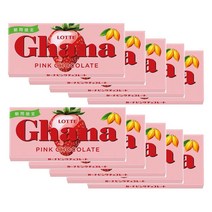 롯데 가나 핑크초콜릿 딸기맛 초콜릿 45g X 10팩, 10개