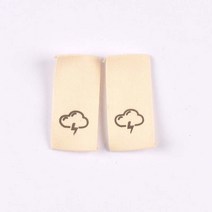 면직 날씨 패턴 베이지 라벨 50 개 관리용봉제 액세서리가방 태그세탁 가능42x20mmc2440, 04 4