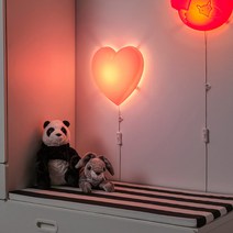 UPPLYST 우플뤼스트 LED벽부착등 하트 크 804.408.06, LED벽부착등 하트 핑크 804.408.06