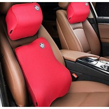 자동차 메모리폼 목 베개 뒷 경부 요추 지지 머리 받침 등 패드 사무실 인테리어 액세서리, [09] 1set C