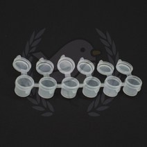 새임 미니 6구 물감 소분통 5ML 투명용기 원터치캡 플라스틱병