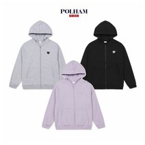 폴햄키즈 여아 라이트 플리스 기모 후드집업 