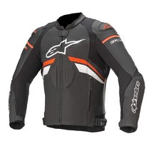 Alpinestars GP Plus R v3 가죽 재킷 (48) (블랙/레드 플루오/화이트)