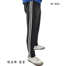 지오지샵 빅사이즈 슬림 2선 츄리닝 바지 긴바지