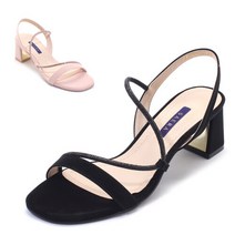 [AK PLAZA] [SAERA] S22S423 블랙 핑크 여성 샌들 5CM