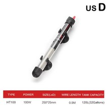 히터봉 110v220v 수족관 물고기 탱크 용 EU 미국 조정 가능한 온도 조절기 히터 막대 잠수정 가열 50w100w C9Y9, [04] D