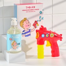 [따블리에] 노라바쓰 잠수함 안전한 비눗방울 거품놀이 세트 (약산성 500ml), 잠수함 버블건+노라바쓰 500ml