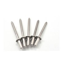 스텐 리벳 닫기 엔드 리벳 304402 스테인레스 스틸 중공 리벳 리벳 리베 티 밀폐 리벳 M3.2 4.0 4.8mm x 6, 10 4x14_02 50 개