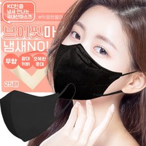 에어에이드 브이핏 국내생산 새부리형마스크 숨쉬기편한 일회용마스크 컬러마스크 중형 대형 마스크, 중형 블랙 50매