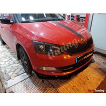 쏘나타 바디킷 skoda fabia 앞 범퍼 부착 피아노 블랙 voltex desing 3 조각 립 바디, 없음