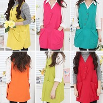 꼬레하우씨 카라 앞치마, 연두, 1개