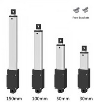 엑츄에이터 dc 12v 소형 선형 스트로크 30mm 최대 힘 33lbs 캐비닛 용 전기 모터 무료 브래킷이있는 창 오프너 robitcs, 부하 50n