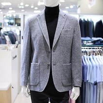 이랜드 [크로커다일]크로커다일 남성 F/W 가을 겨울 오픈포켓 포인트 그레이 울자켓 SPA8JK4105_엔씨송파점