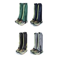 겨울등산필수품 등산 스패츠 숏 롱 발토시 각반 스패치 방수 세트 나일론 스노우 마운틴 레깅스 스키웨어 통기성 스노우 부츠 신발 커버 다리 야외 하이킹, 검은 색