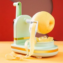ANKRIC 다용도 과일필러 자동 애플 필러 사과커터기, 연록색