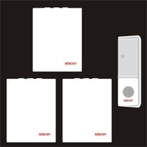 호출벨 애견샵 초인종 옛날삐삐 버스하차벨 호출벨 학원안심벨 공장타임벨 독거노인비상벨 응급벨, A-버튼 1개 + 수신기 3개