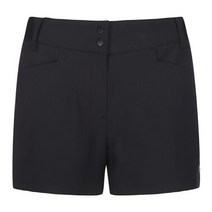 마스터바니반바지 KQF 42102PS371_BK 블랙 여성 하이웨이스트 하프 팬츠