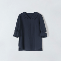 앤클라인 앤클라인 플리츠 카라 엠보 블라우스 E3MN15