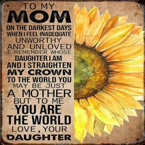 미니간판 안내표지판 도어사인 Vintage Sunflower Metal Poster Signage Tin Painting Plaque Home Garden Farm Modern W, 6.6 - 20x30cm
