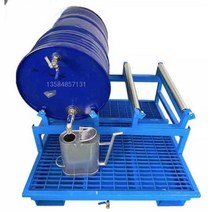 드럼통 거치대 이동식 홀더 랙 선반 브라켓 카트 롤러, 2 배럴 팔레트 + 싱글 브래킷