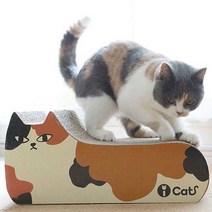 PET 아이캣 까칠한 냥이 양면 스크래쳐 / 평판형 고양이 발톱 관리 스트레스 해소 골판지 박스 장난감 /펫