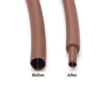 갈색 직경 1 2 3 4 5 6 7 8 9 10 12 14 16 20 25 30 40 50 mm 열 수축 튜브 2:1 폴리올레핀 케이블 슬리브, 01 Brown_20 40mm x 1 Meter