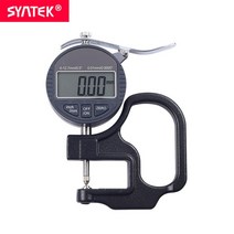 Syntek-12.7mm 0.5 인치 전자 디지털 두께 게이지 정밀도 0.01/0.001mm 미크론 표시기 라운드 헤드 CE, 01 0.01mm 0-12.7mm