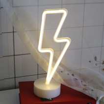 네온사인 LED 무드등 / usb 테이블조명 번개 네온등