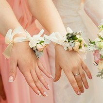 미미쇼핑 브라이덜샤워 손목 꽃팔찌 장미 웨딩촬영, 4-꽃팔찌-핑크, 상품선택