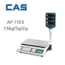 카스 가격표시저울 AP-15EX 폴타입 통형 마트 수산 정육코너 15kg 저울, AP-15EX ( 15kg/5g/2g )