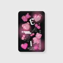 어프어프 HOLOGRAM PINK FACO WORLD-BLACK(보조배터리-무선충전)