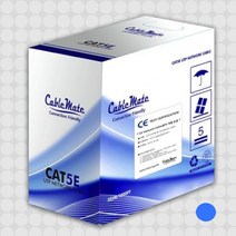케이블메이트 CAT5e UTP 305M 그레이 단선 랜선 랜케이블 시공용 납품용, cat5e utp 305m 블루, 1개