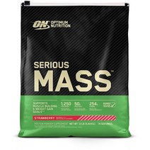 옵티멈 시리어스 매스 딸기맛 5.44kg Optimum Serious Mass 체중증가 벌크업, 바나나, 2.75kg