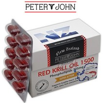 피터앤존 뉴질랜드 남극크릴오일 오메가3 인지질 1500mg 60캡슐, 1개