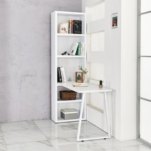 비나인 benign 철재 프레임 5단 책상세트 3colors 학생책상 일체형책상 H형 책상, 화이트