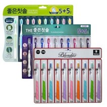 바른생활 초극세모 좋은칫솔 10p + 더좋은칫솔 10p + 블렌탁스 토탈케어 칫솔 10p, 5세트