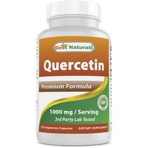 베스트네츄럴스 프리미엄 포뮬러 케르세틴 1000mg 베지테리안 캡슐, 120개입, 1개