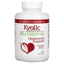 Kyolic Aged Garlic Extract 피토스테롤 포뮬라 107 캡슐 240정, 1개
