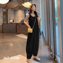 제이앤티 편안한 멜빵 와이드 점프수트