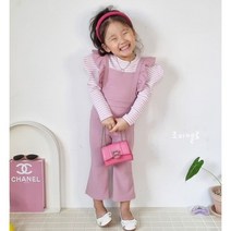 여아 날개점프수트 아동 프릴점프수트 키즈 프릴멜빵바지