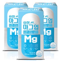 유한m 마그업 60정2+1 눈밑떨림 마그네슘영양제 비타민B 마그네슘350, 60정X3병