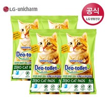 LG유니참 감자&amp 사막화 Zero 고양이패드 4매 x 4팩, 단품, 단품