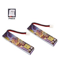 드론배터리 호환 TERANTY-1S HV Lipo 배터리 충전기 세트 3.8V 330mAh 70C PH2.0 US65 UK65 인덕트릭스 Beta65S URUAV UR65 Mobu, 빨간