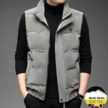 골프방풍니트 골프남성의류 골프옷 골프복 겨울 동계 바람막이 방풍 골프 웨어 남성용 오리털 패션 재킷 화이트 조끼